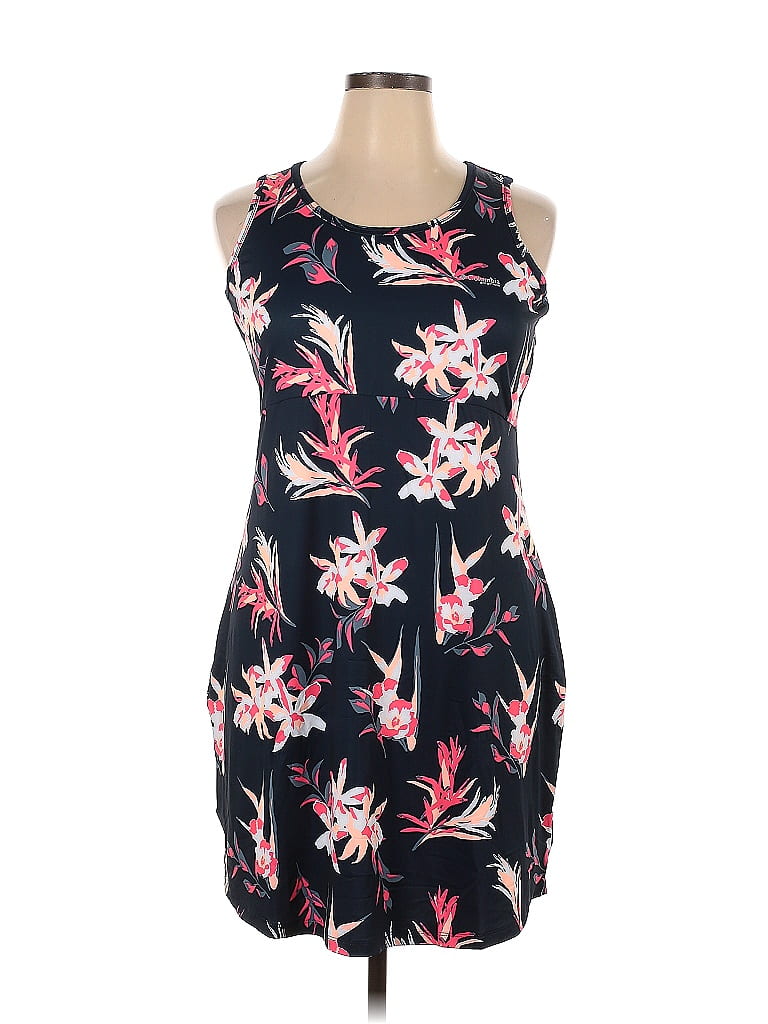 Columbia Floral Black Casual Dress Size XL - 45% off | thredUP