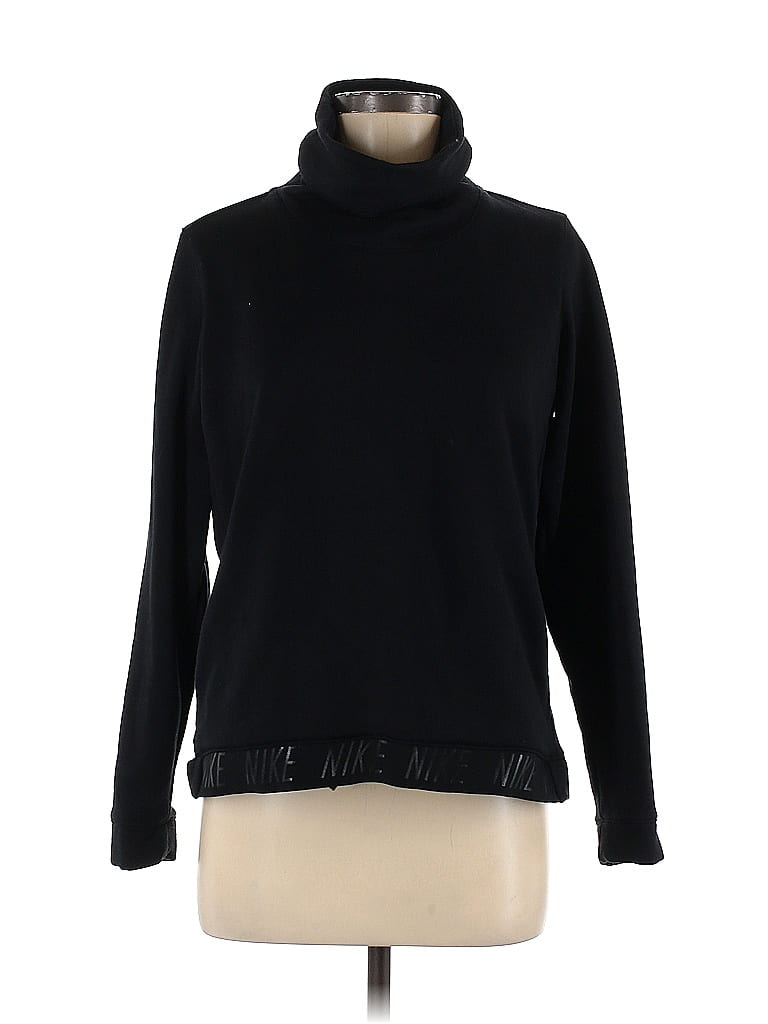 Nike Color Block Solid Black Turtleneck Sweater Size M - 64% off | ThredUp