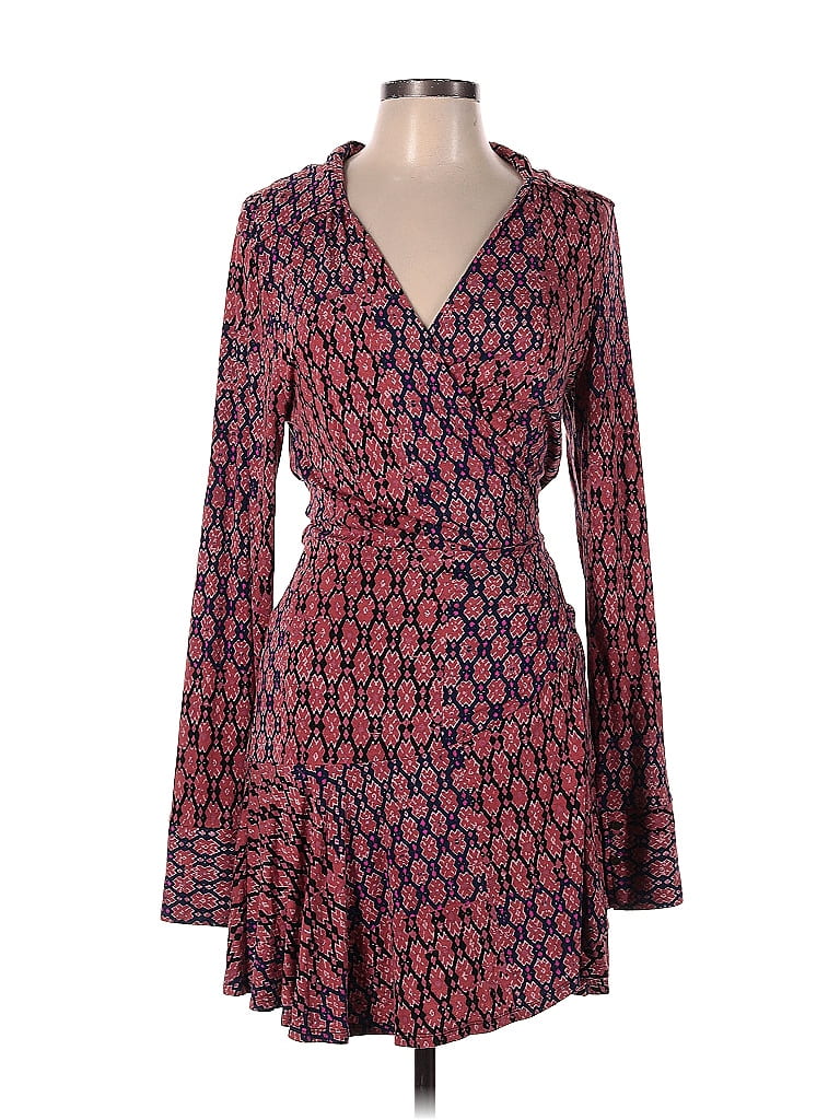 Free People Multi Color Red Casual Dress Size L - 61% off | thredUP