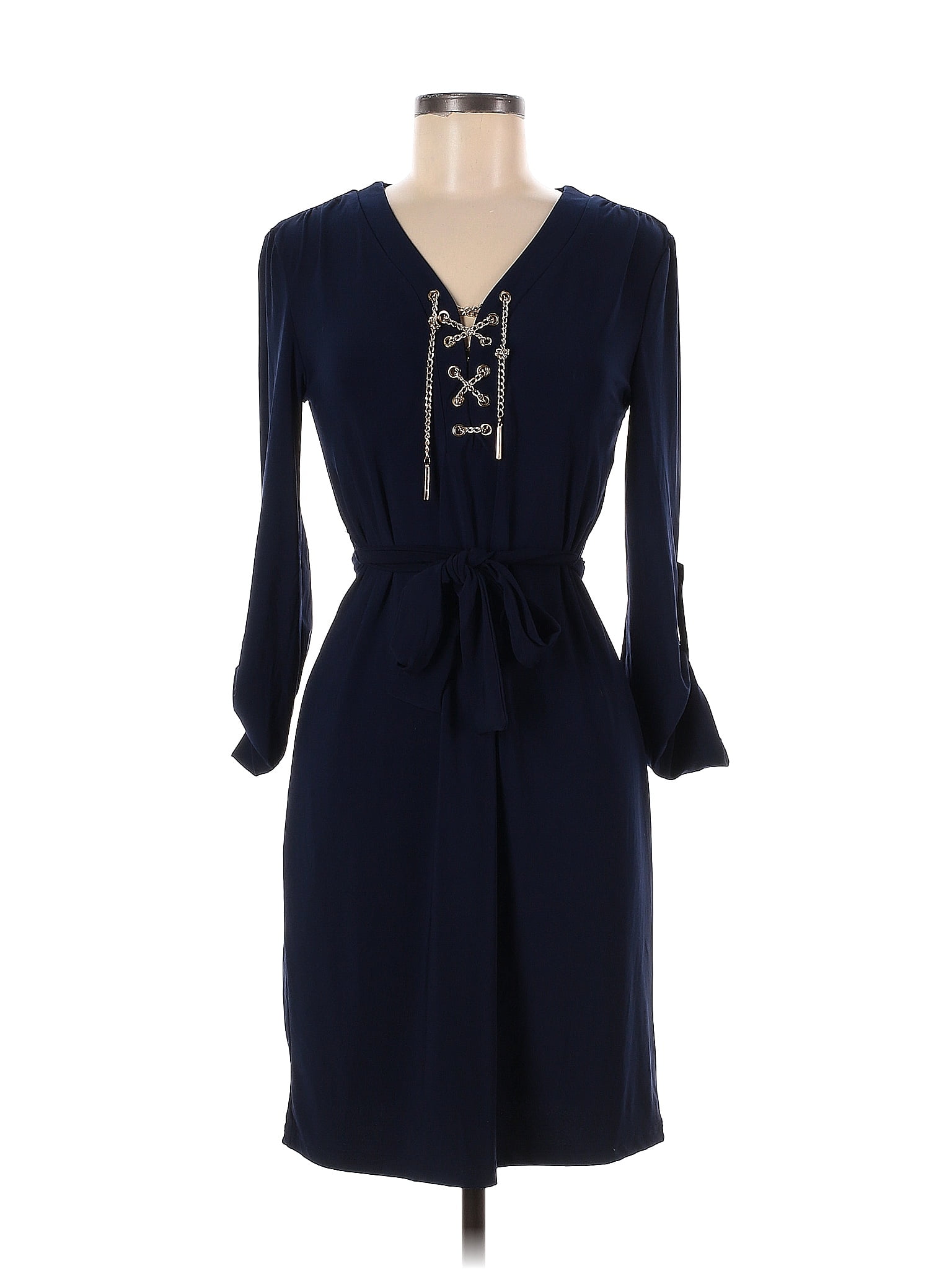 Spense Solid Navy Blue Cocktail Dress Size 4 66 Off Thredup