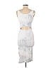 Leith Acid Wash Print Graphic Ombre Tie-dye White Casual Dress Size S - photo 2