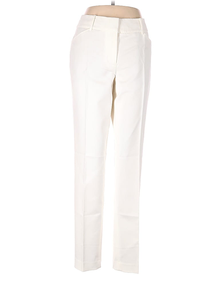 Talbots Solid White Ivory Khakis Size 6 - 80% off | thredUP