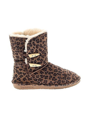 leopard print bearpaw boots