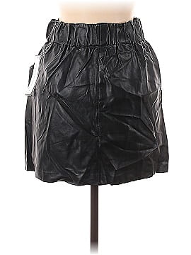 Goodnight Macaroon Faux Leather Skirt (view 2)
