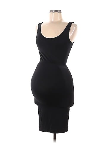 Topshop Maternity Solid Black Casual Dress One Size (Maternity) - 65% off