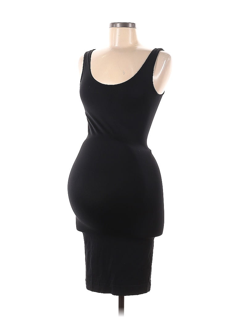 Topshop Maternity Solid Black Casual Dress One Size (Maternity) - 65% off