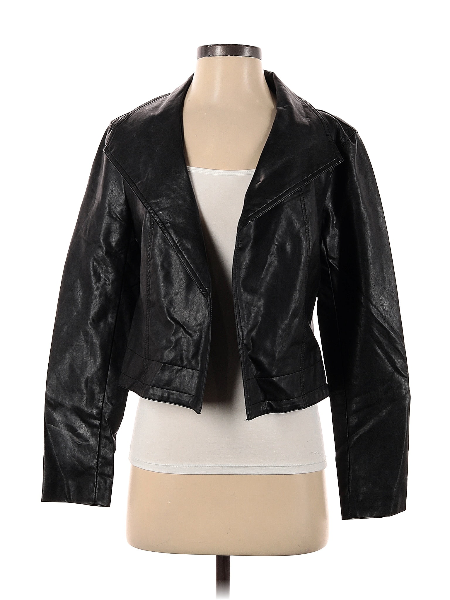 Joan vass faux leather on sale coat