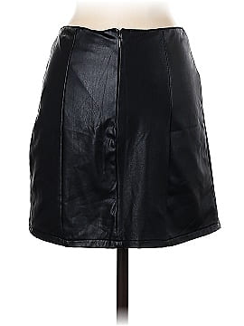 Rewash Faux Leather Skirt (view 2)
