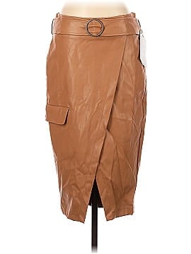 Berna Faux Leather Skirt (view 1)