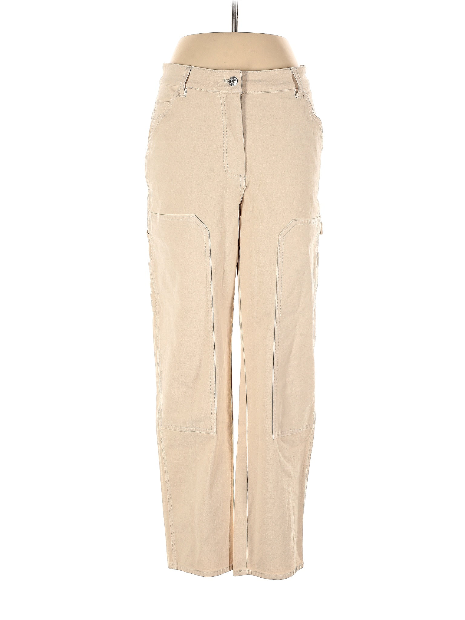 Wilfred Free Solid Tan Casual Pants Size 6 72% off thredUP