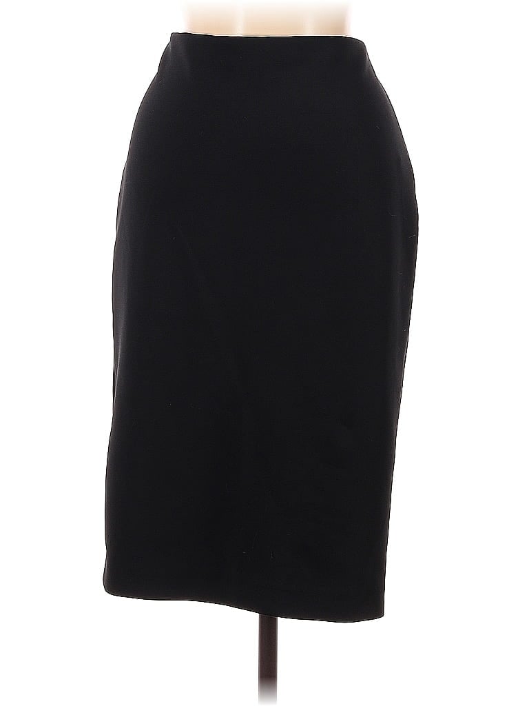 Vince Camuto Solid Black Casual Skirt Size M - photo 1