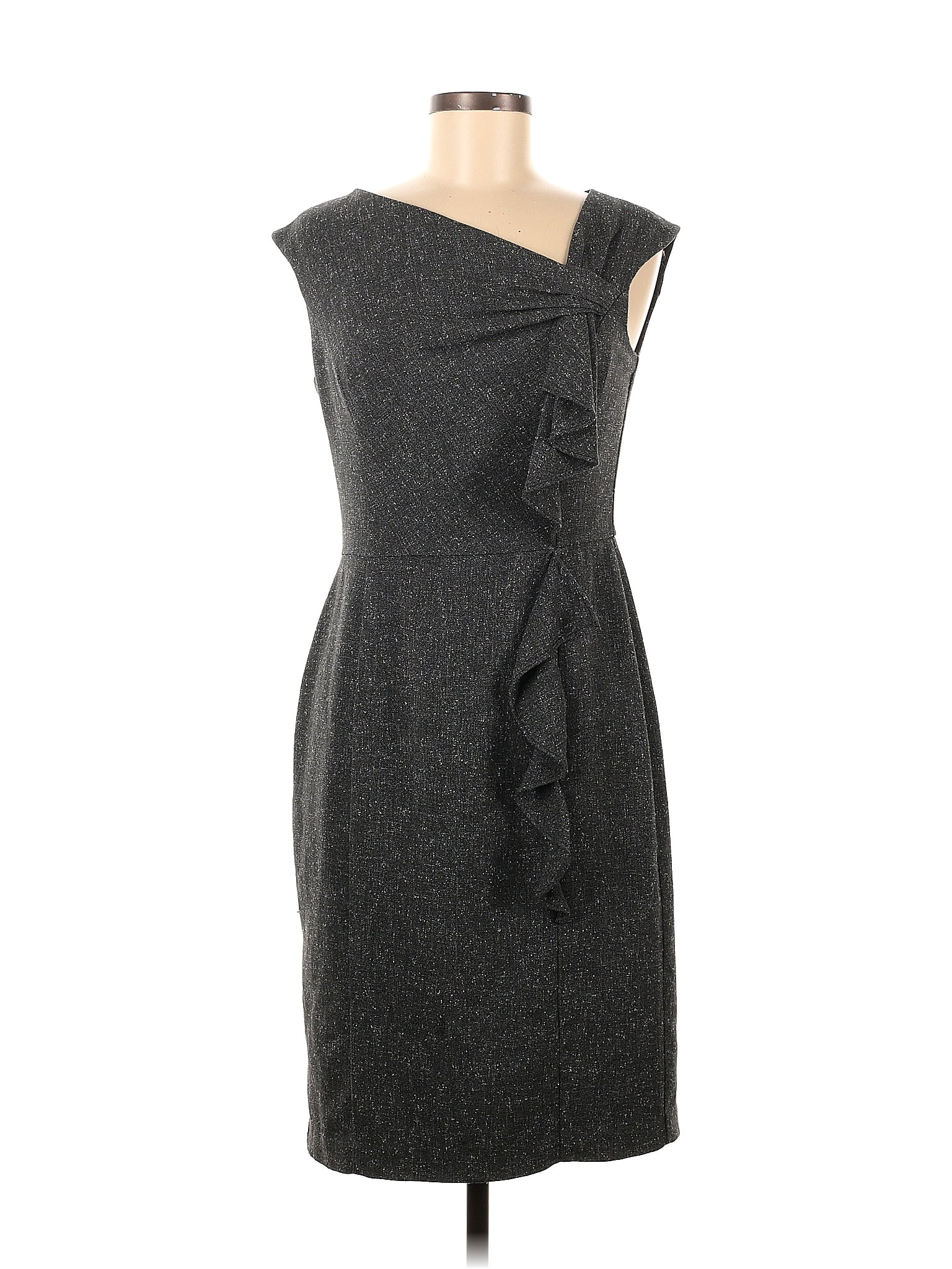 White House Black Market Tweed Gray Cocktail Dress Size 6 84 off