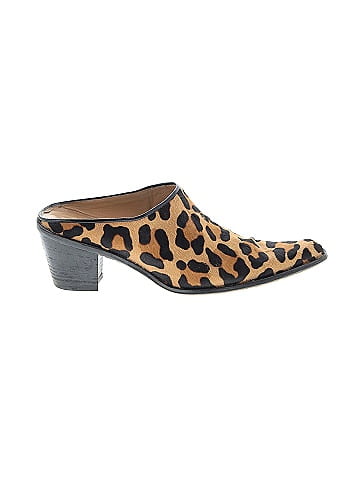 Stuart weitzman leopard store mules