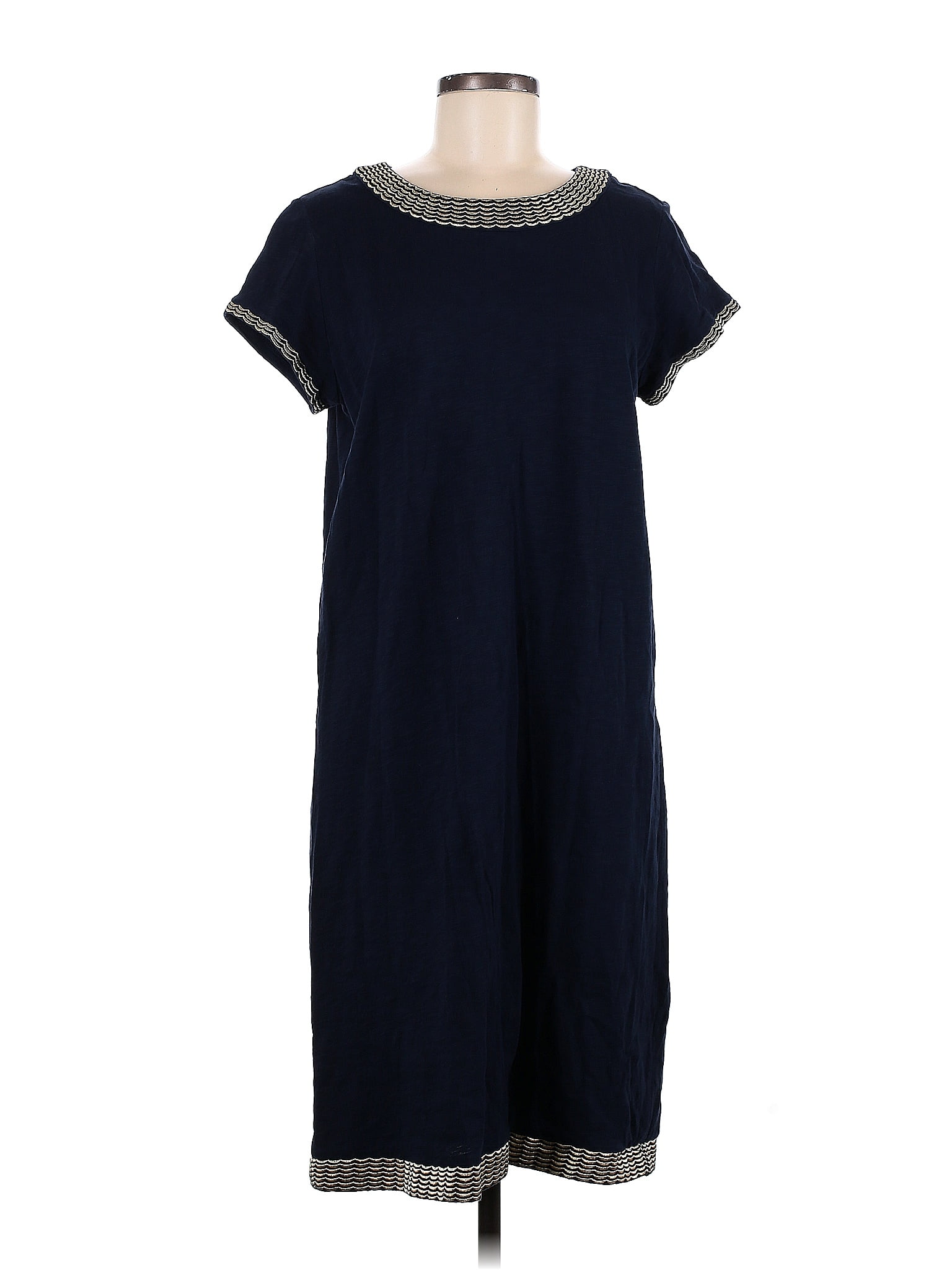 Boden 100% Cotton Solid Navy Blue Casual Dress Size 10 - 67% off | ThredUp