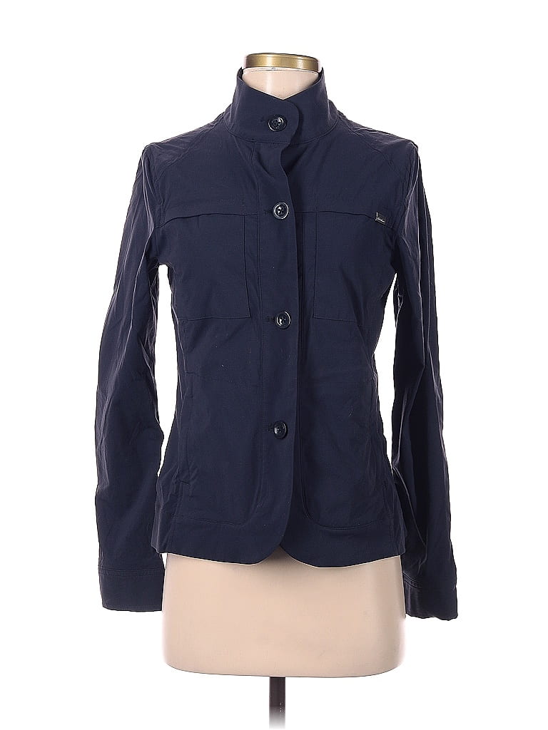 Eddie Bauer Solid Navy Blue Track Jacket Size 4 60 off thredUP