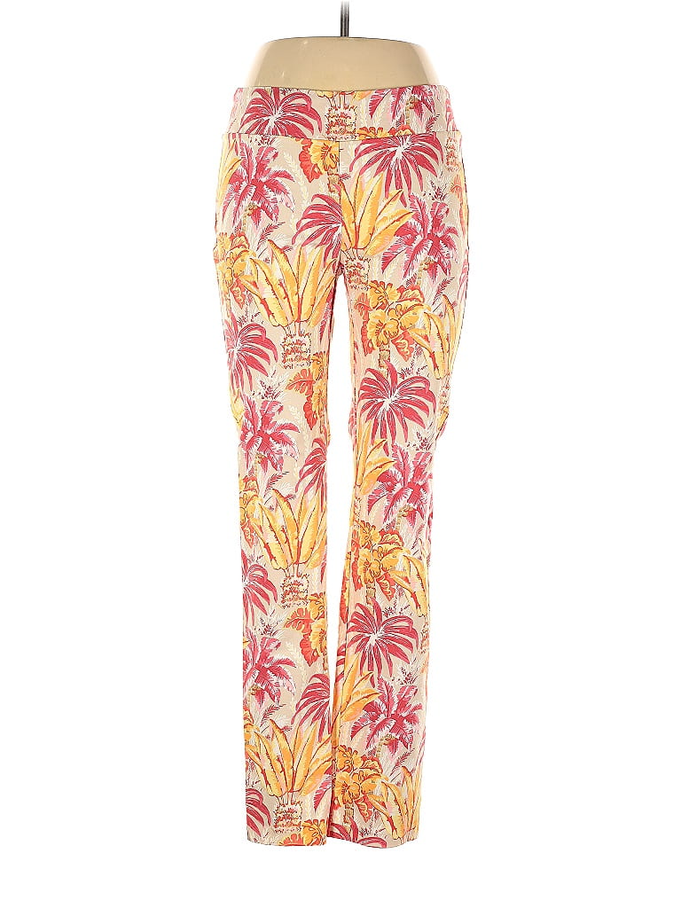 J. McLaughlin Tropical Multi Color Yellow Casual Pants Size 10 - 75% ...