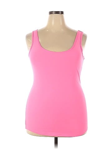 No Boundaries Solid Pink Tank Top Size XXL - 69% off