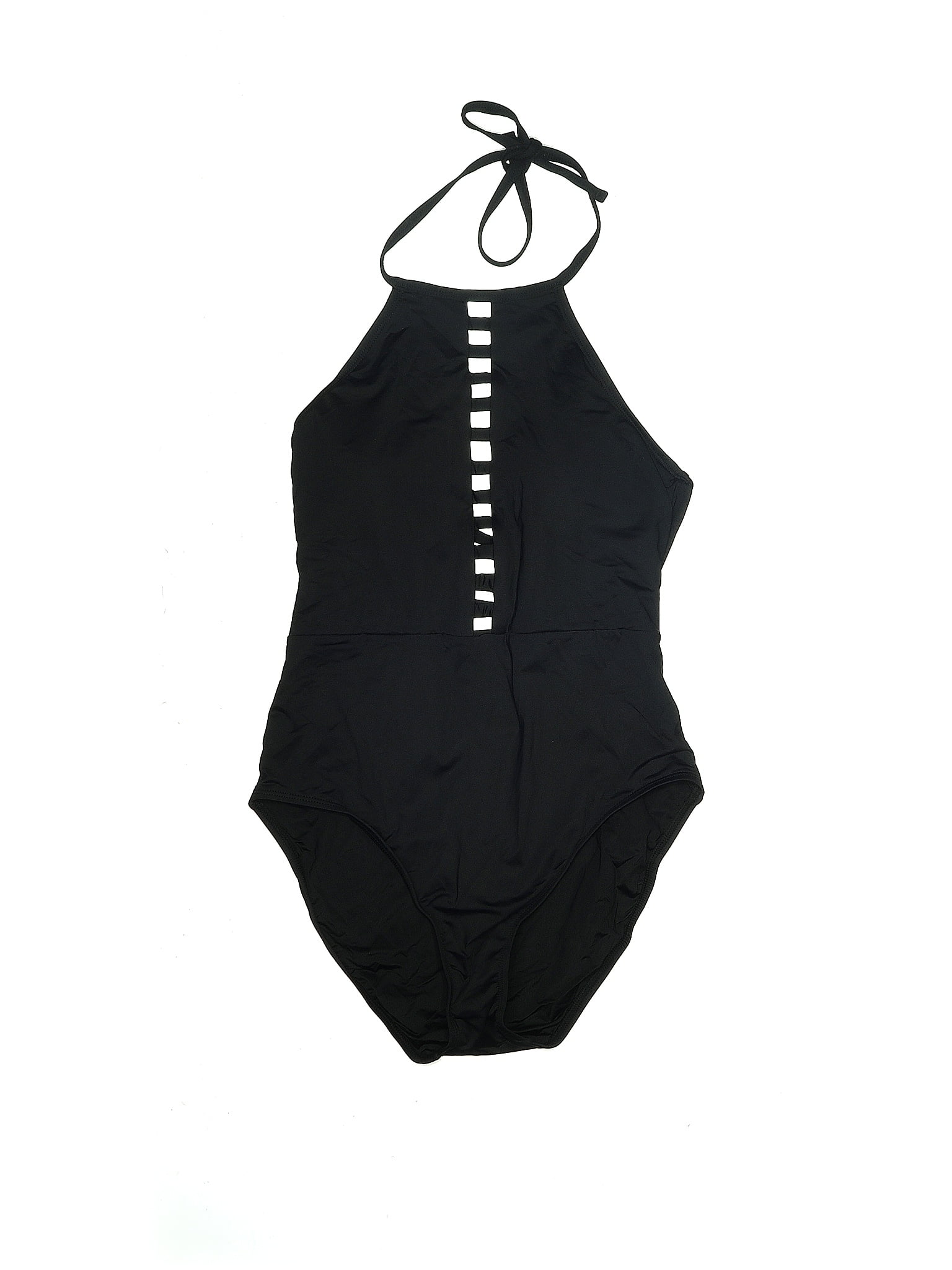 La Blanca Solid Black One Piece Swimsuit Size 12 45 Off Thredup 3229