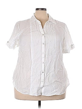 Roz & Ali Short Sleeve Button-Down Shirt (view 1)
