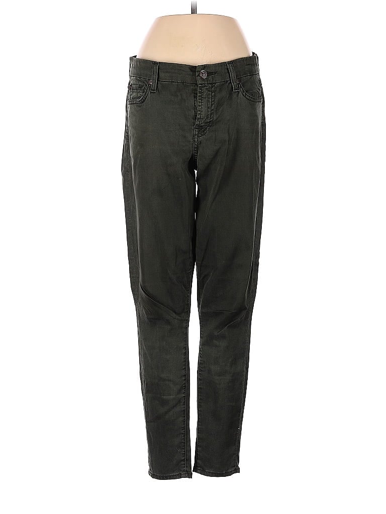 Pre-owned 7 For All Mankind Jeans In Green