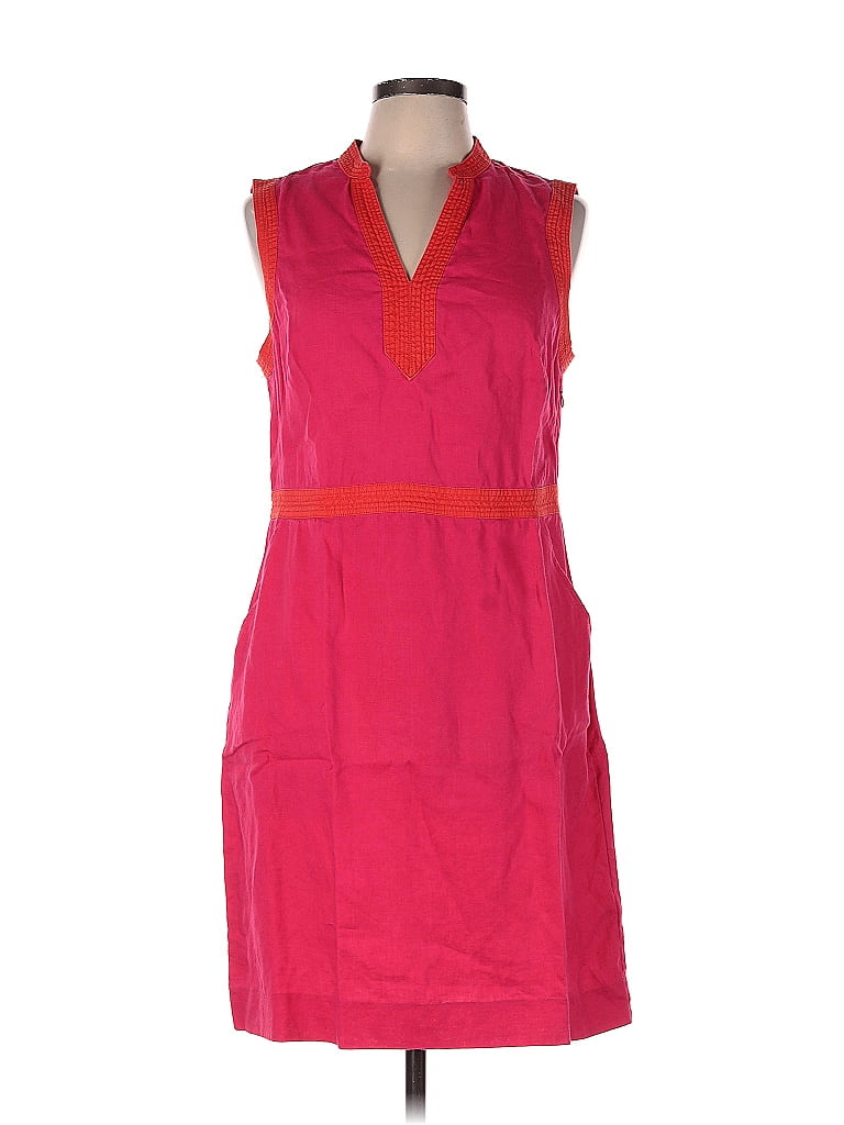 purple fit and flare dress Short Sleeve V-neck Color:Pink Foam/White Modakawa - Dress to red cocktail dress