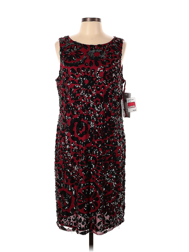 Pisarro Nights 100% Rayon Multi Color Red Cocktail Dress Size 14 - 63% ...