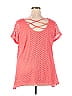 French Connection 100% Polyester Pink Short Sleeve Blouse Size 2X (Plus) - photo 2