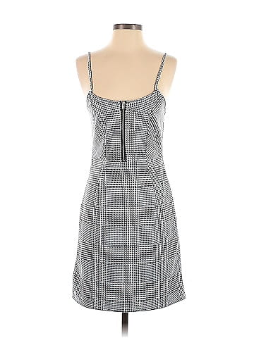 No Boundaries 100% Polyester Plaid Multi Color Gray Casual Dress Size S -  44% off