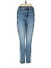 7 For All Mankind Chevron-herringbone Stripes Blue Jeans Size 25 waist - photo 1