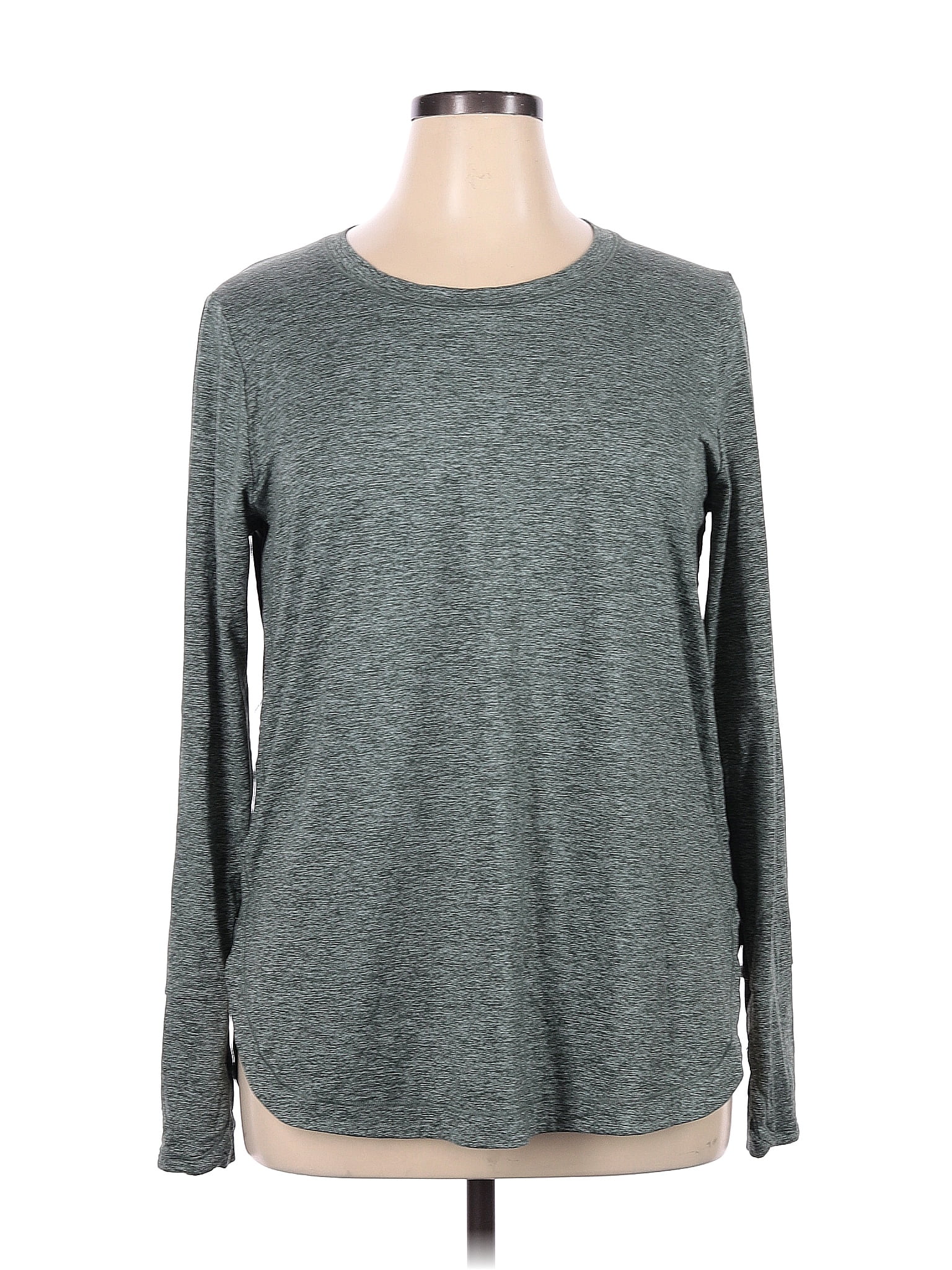 Athleta Marled Gray Long Sleeve T-Shirt Size XL - 46% off | thredUP
