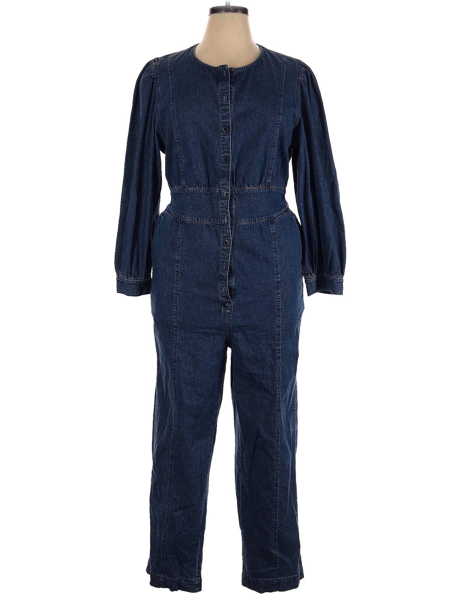 Madewell Blue Jumpsuit Size 16 - 59% off | thredUP