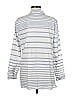 J.Jill 100% Cotton Stripes Gray Long Sleeve Blouse Size M - photo 2