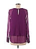 Apt. 9 100% Polyester Purple Long Sleeve Blouse Size M - photo 2