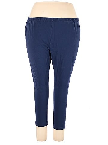 Faded Glory Navy Blue Leggings Size 4X (Plus) - 38% off