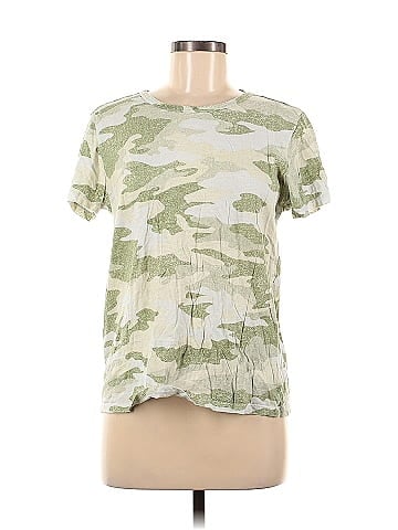 Lucky Brand 100% Cotton Camo Green Short Sleeve T-Shirt Size M - 64% off
