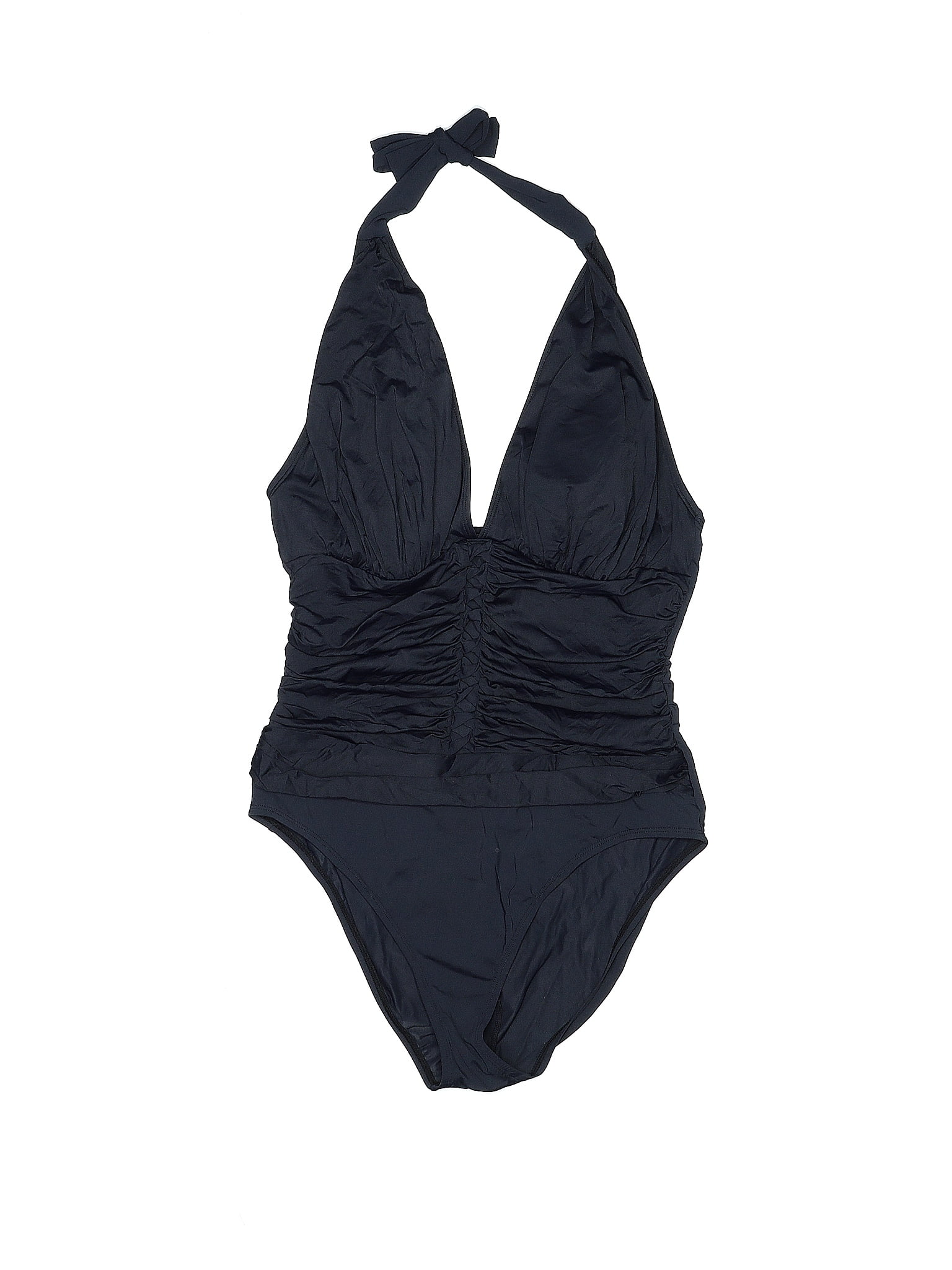 Bleu Rod Beattie Solid Black One Piece Swimsuit Size 14 73 Off Thredup 5162