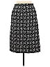 Roz & Ali Houndstooth Jacquard Grid Graphic Black Casual Skirt Size L - photo 2