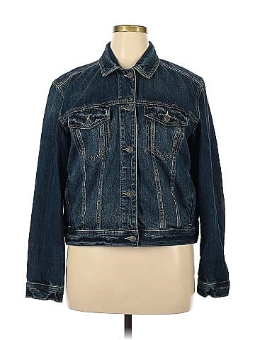 American eagle on sale black jean jacket