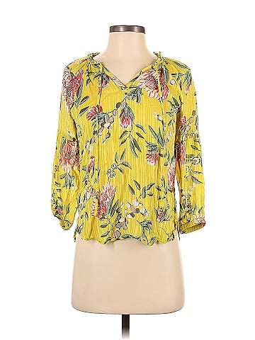 Ann taylor 2024 yellow blouse