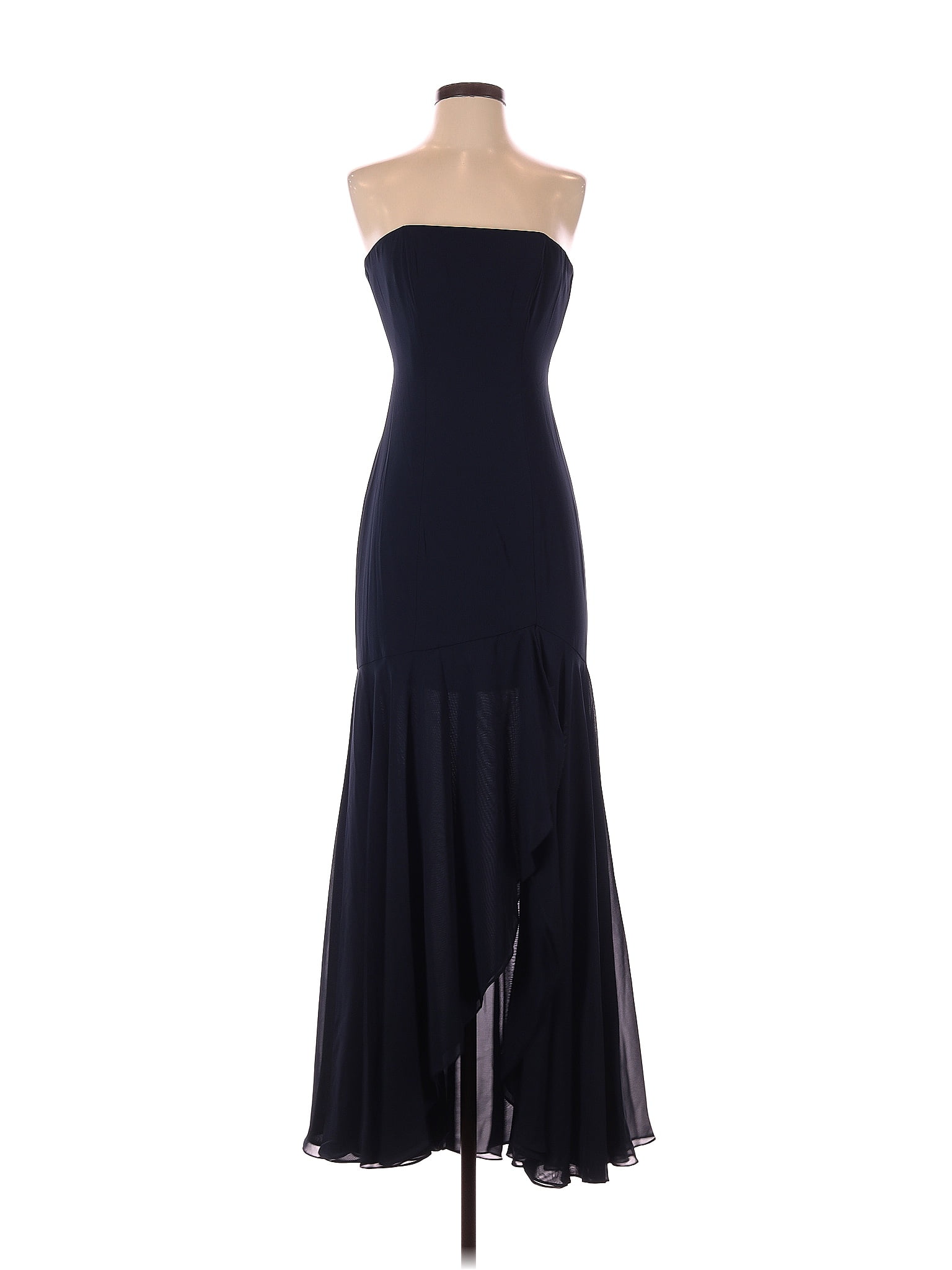 After Six 100 Polyester Solid Navy Blue Casual Dress Size 0 66 off