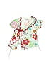 Mad Sky 100% Cotton Floral Green Short Sleeve Top 9-12 MO / 12 MO - photo 1