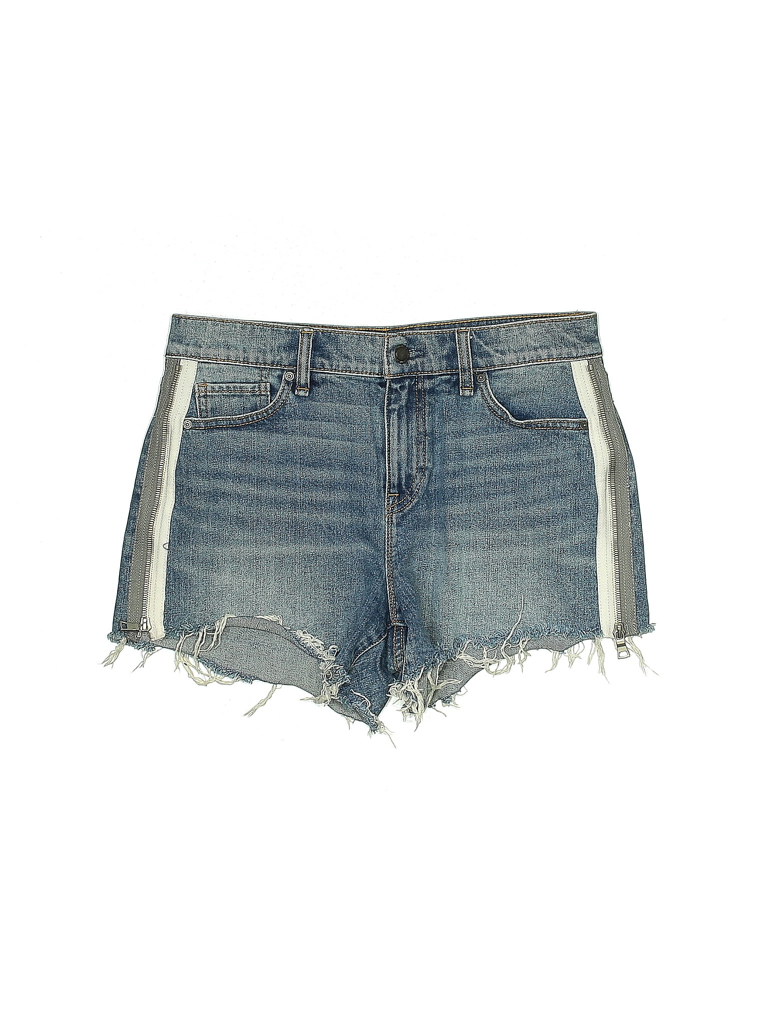 Lucky Brand Solid Blue Denim Shorts Size 4 - 67% off