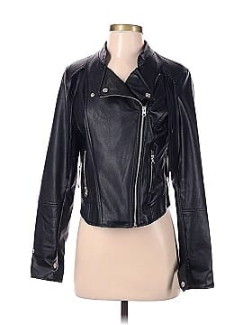 Miss London Faux Leather Jacket (view 1)