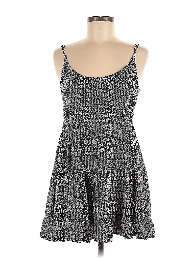 Brandy Melville Stripes Multi Color Gray Casual Dress One Size - 60% off