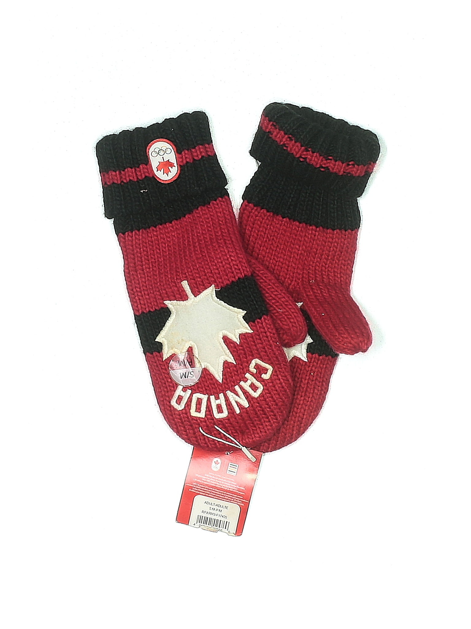 Hudson's Bay Co. 100% Acrylic Burgundy Mittens Size S - 30% off | ThredUp