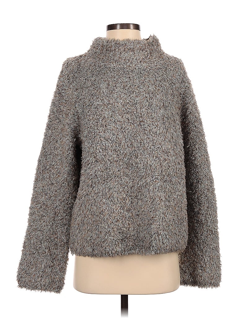 Sundance Color Block Gray Turtleneck Sweater Size S - 72% off | thredUP