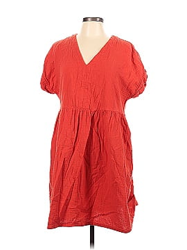 New - Women's Short Sleeve V-Neck Knit Dress - Universal Thread Red Xs