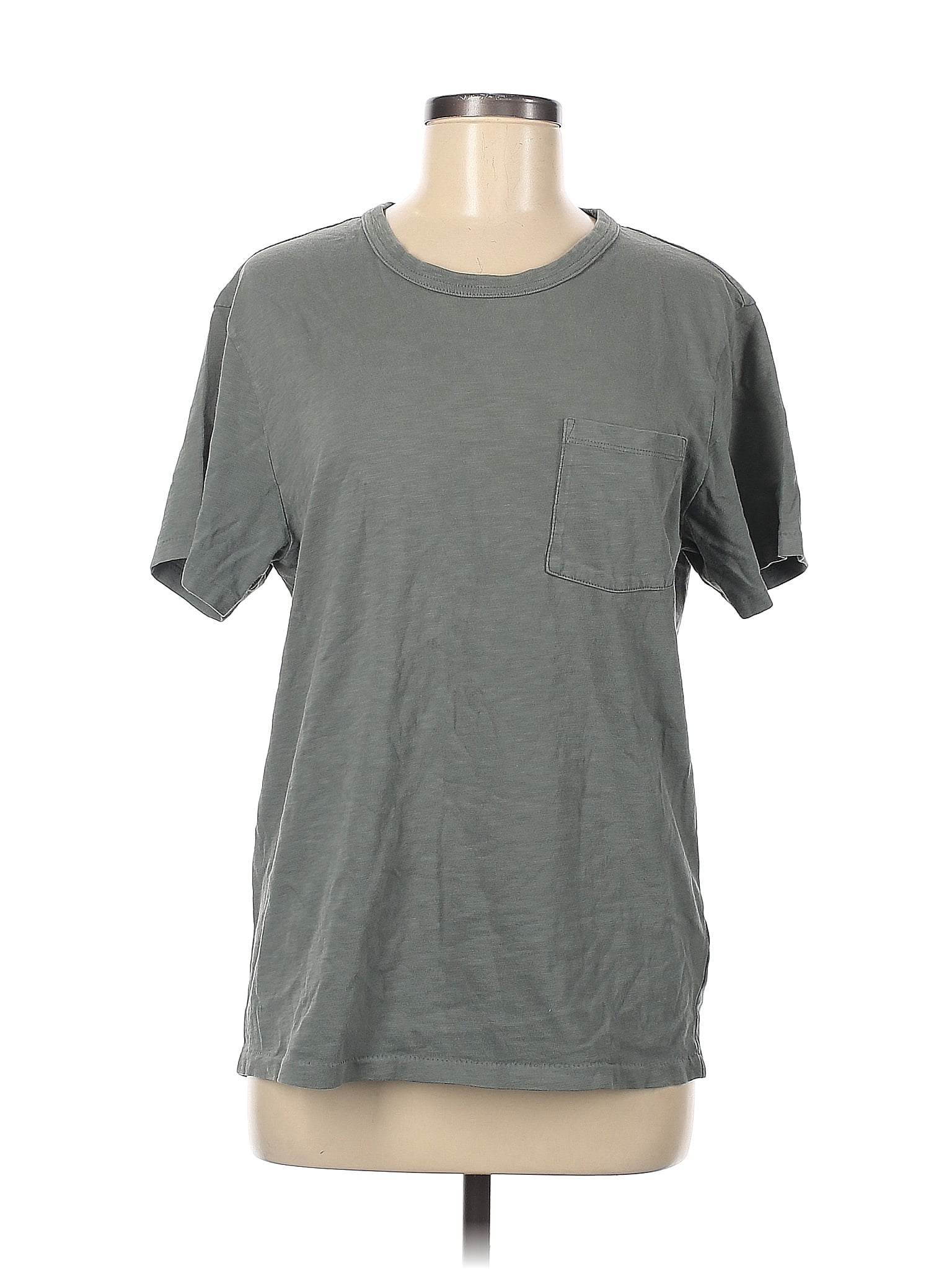 J Crew 100% Cotton Grey Sequin T-shirt main image 1