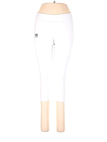 Under Armour Solid White Active Pants Size L - 40% off
