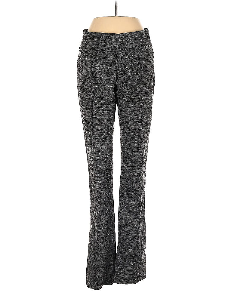 Athleta Marled Tweed Chevron-herringbone Gray Active Pants Size XS - photo 1